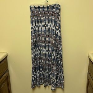 Stretch cotton skirt